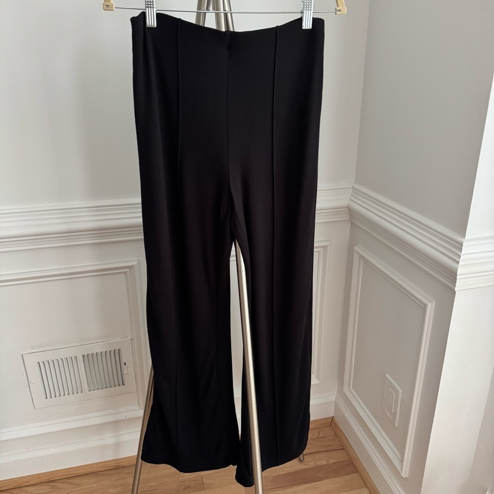 Vince Camuto Black Wide Leg Stretch Pull-On Pants Size Small